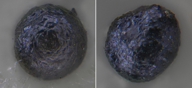 I due micrometeoriti rinvenuti in Alto Adige